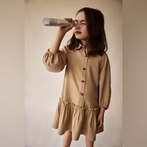 Zara Kids Khaki Shirtdress
